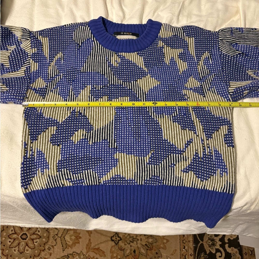 Scotch & Soda Blue, green, black, and Cream Women's Sweater - Picture 7 of 7